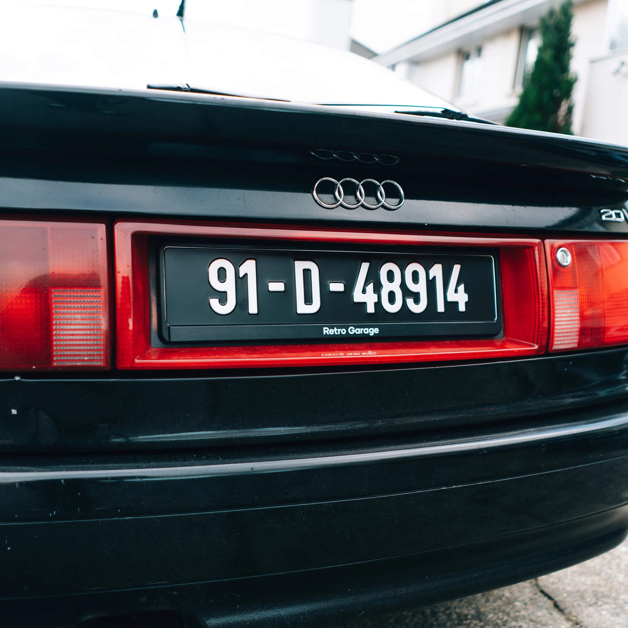 Vintage Number Plate with Modern Irish Font