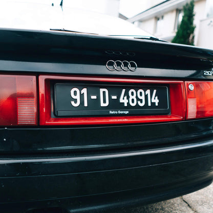 Vintage Number Plate with Modern Irish Font